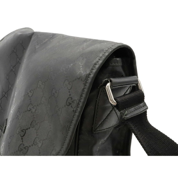 Gucci GG Implement Messenger Crossbody Bag Leather Black - Picture 8 of 8